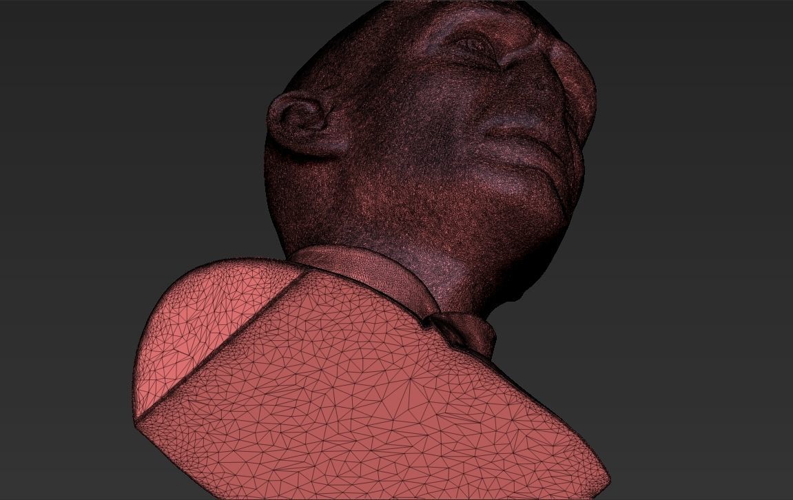 Lord Voldemort bust ready for full color 3D printing 3D print model_55