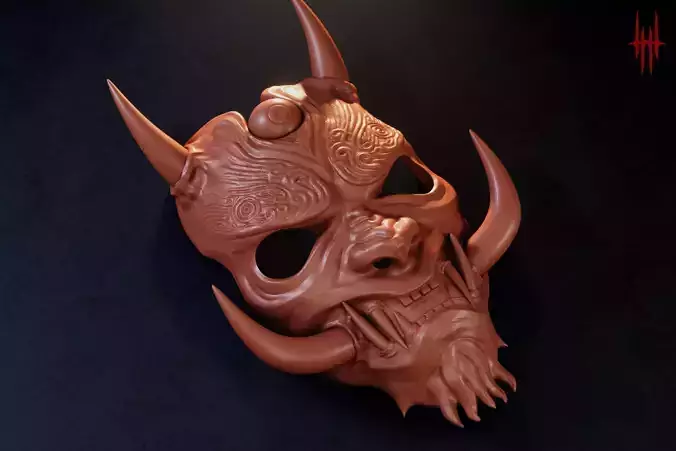 Japanese Oni Mask 3D print model