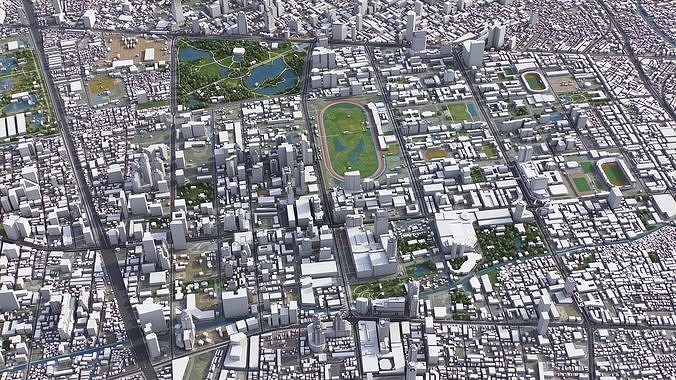 Bangkok Low-poly 3D model 6