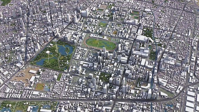 Bangkok Low-poly 3D model 4
