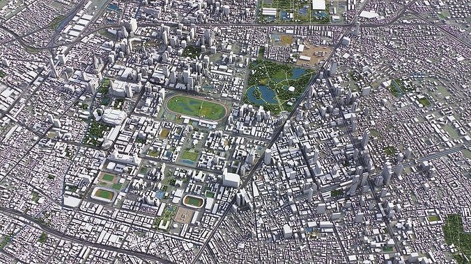 Bangkok Low-poly 3D model 7