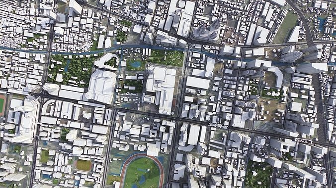 Bangkok Low-poly 3D model 3