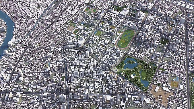Bangkok Low-poly 3D model 5