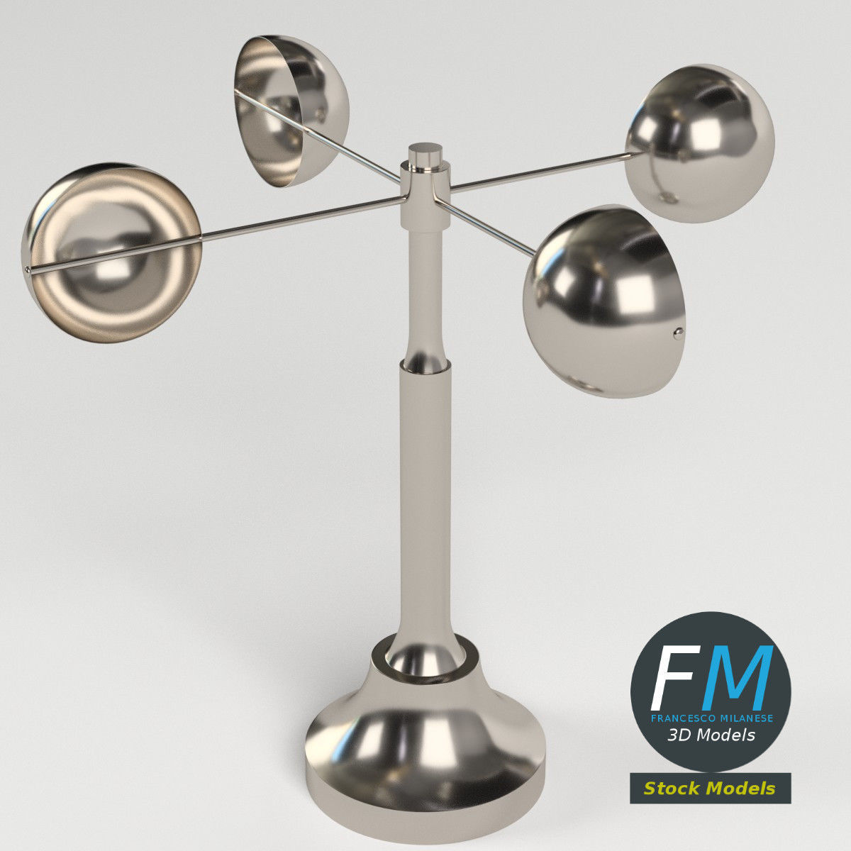 Decorative anemometer 3D model