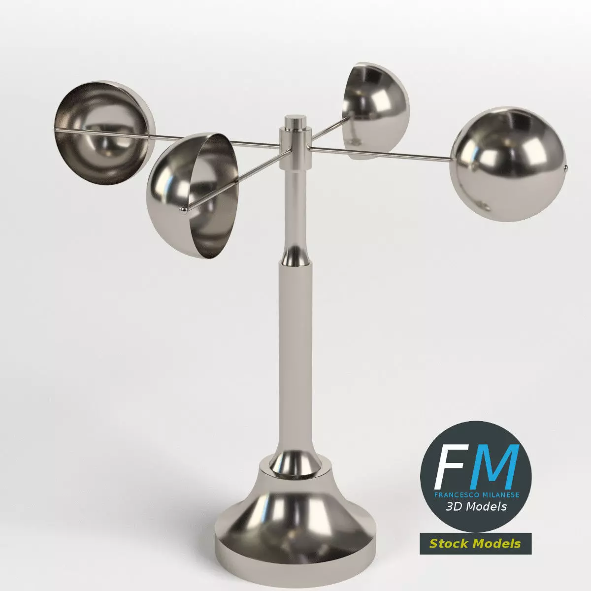 Decorative anemometer 3D model
