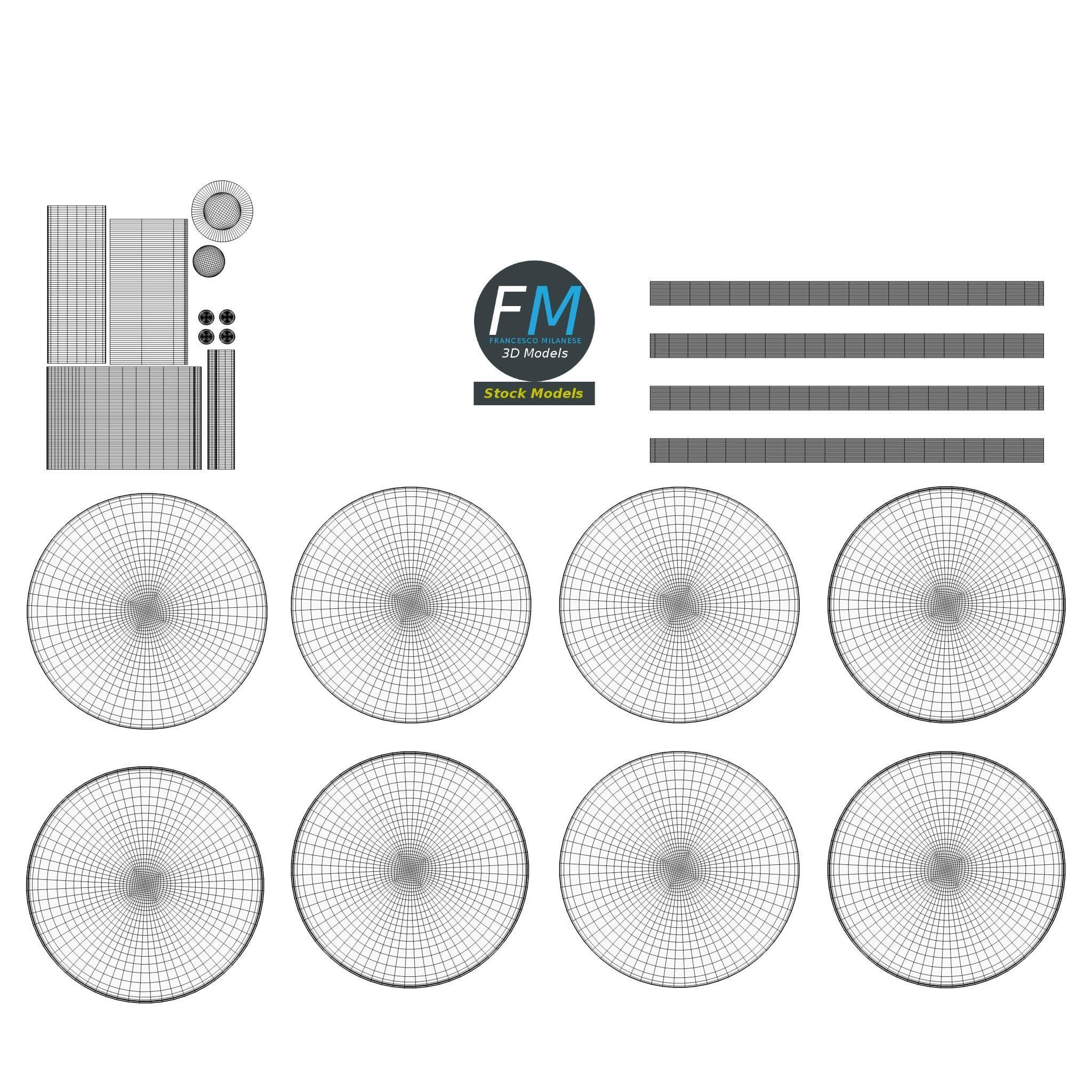 Decorative anemometer 3D model