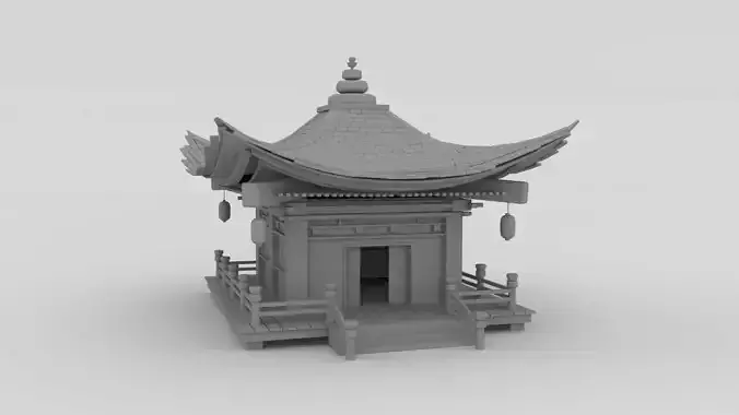 Japan Temple 3D model