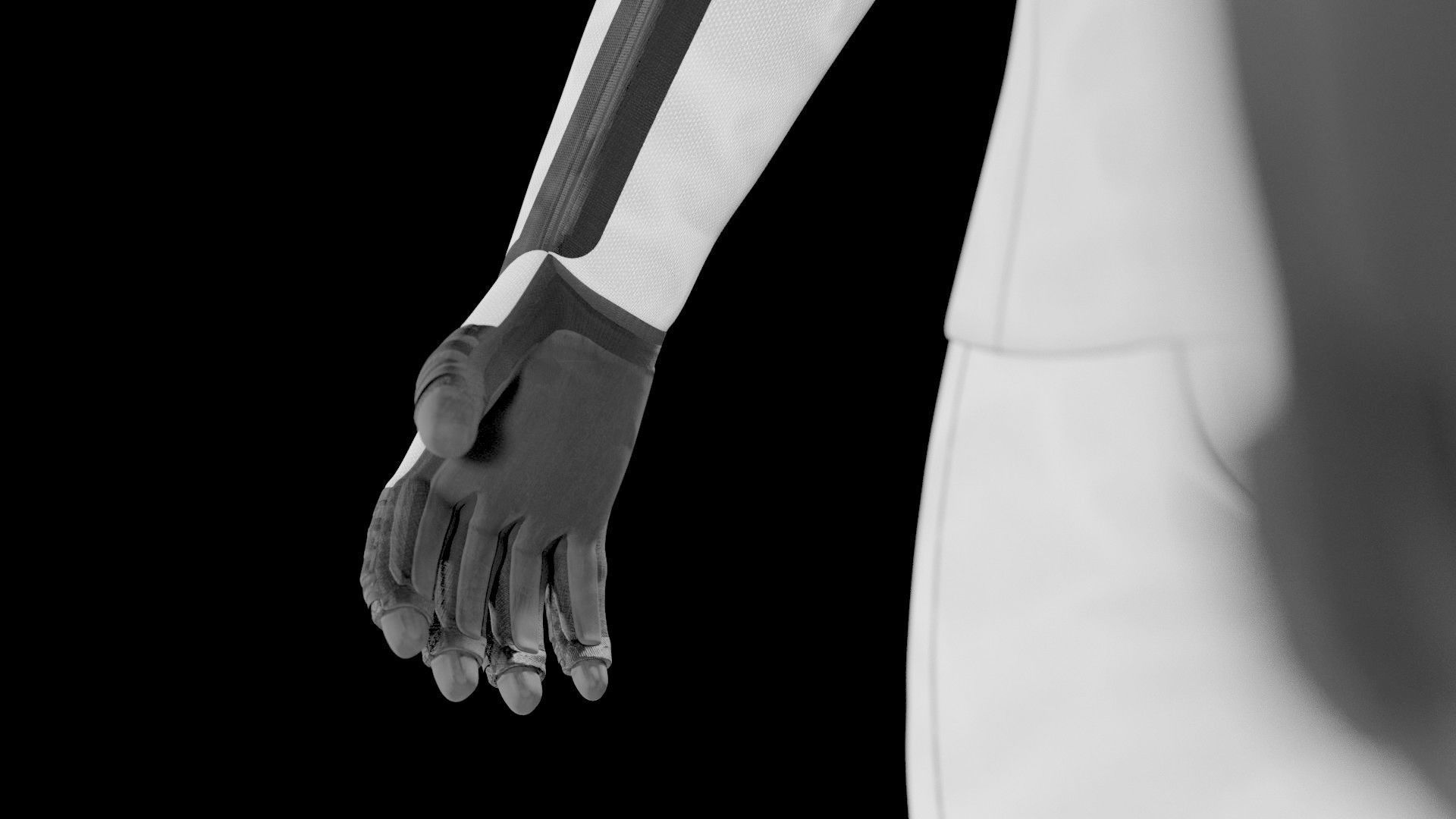 SpaceX Dragon Starman Spacesuit Rigged 3D model_12