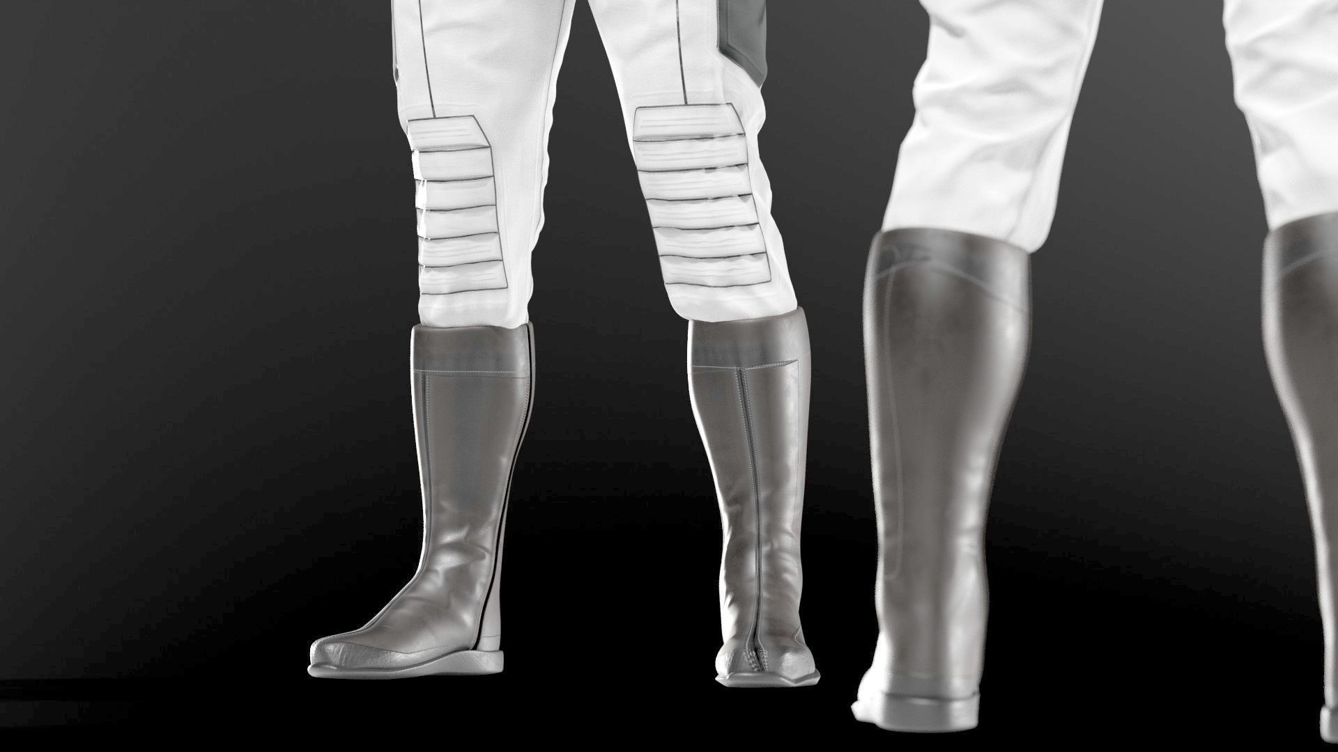 SpaceX Dragon Starman Spacesuit Rigged 3D model_6