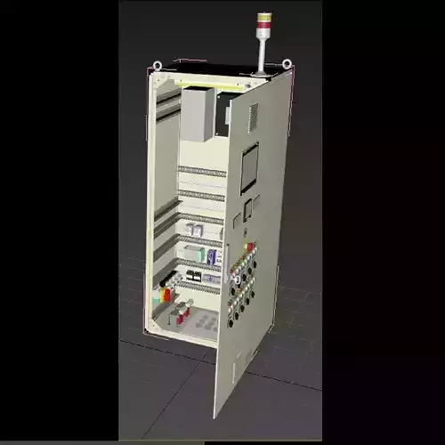 SYNCHRONIZING PANEL SWITCHGEAR 3D model SYNCHRONIZING PANEL SWITCHGEAR 3D model