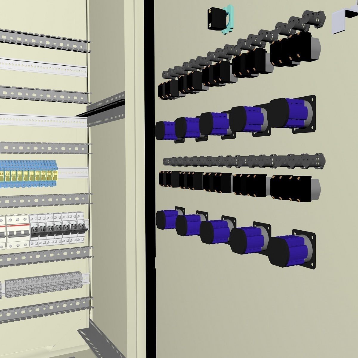 SYNCHRONIZING PANEL SWITCHGEAR 3D model_5