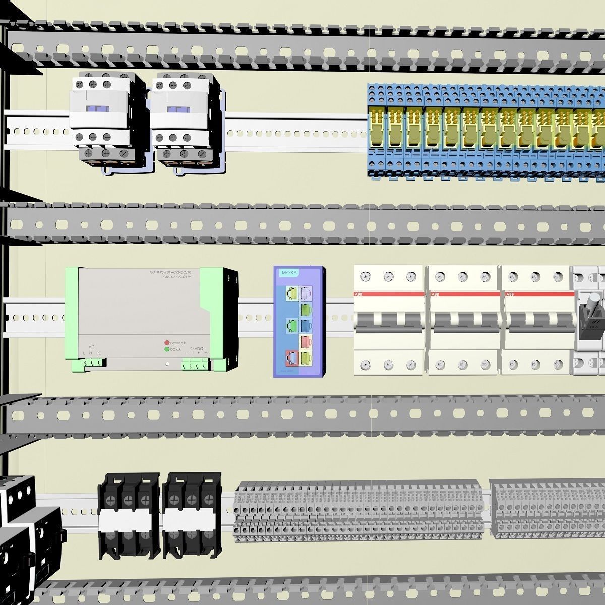 SYNCHRONIZING PANEL SWITCHGEAR 3D model_6
