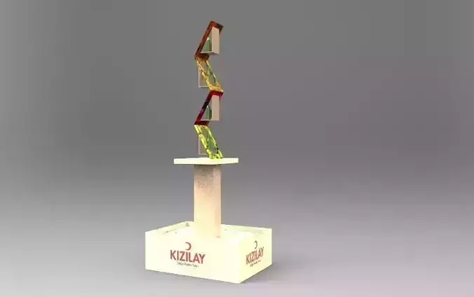stand wooden trophy