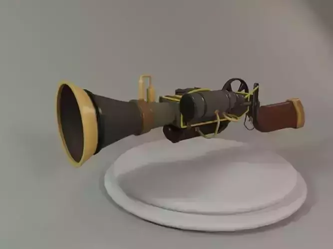 SteamPunk Shotgun Cartoon 3D model