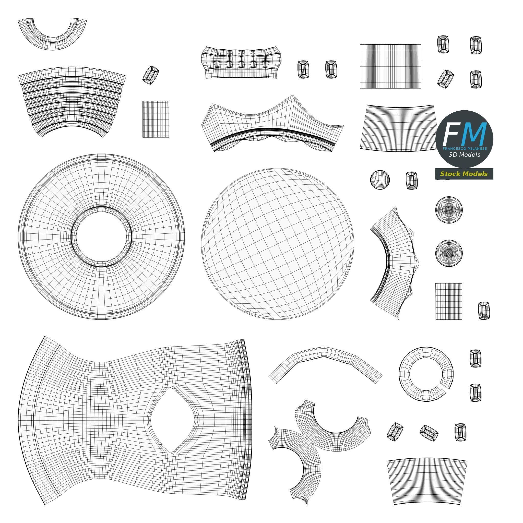 Fountain faucet 3D model_11