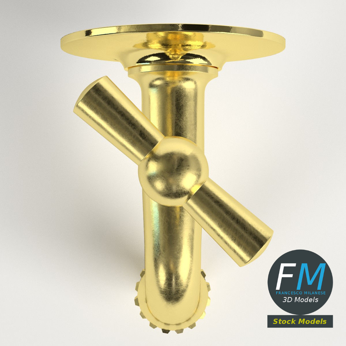 Fountain faucet 3D model_6