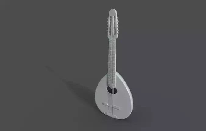 lute high poly guitar