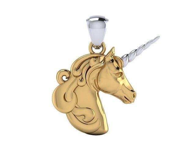 Unicorn Pendant 3D print model