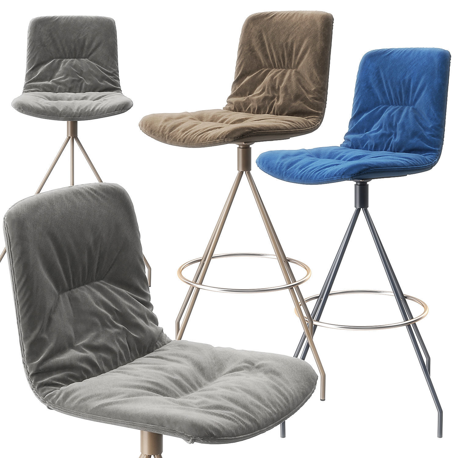 Klip Barstool by Viccarbe