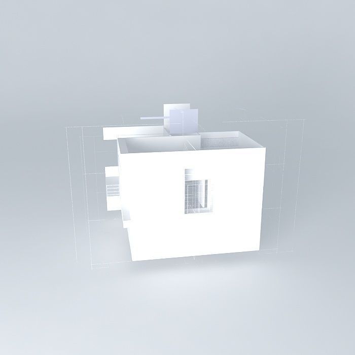 Industrial box Free 3D model_2