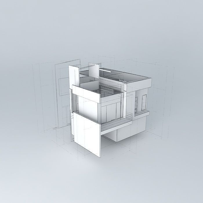 Industrial box Free 3D model_3