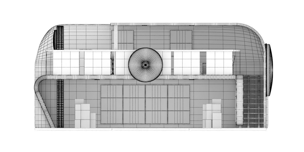 Exhibition stand of 2 levels 3D model_7