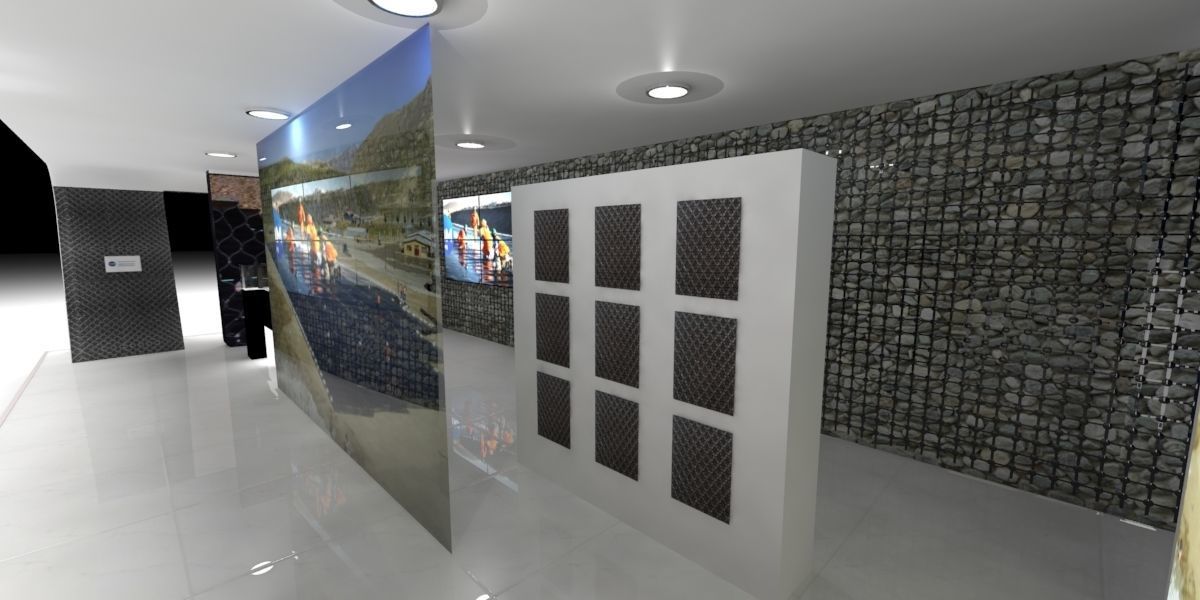 Exhibition stand of 2 levels 3D model_5