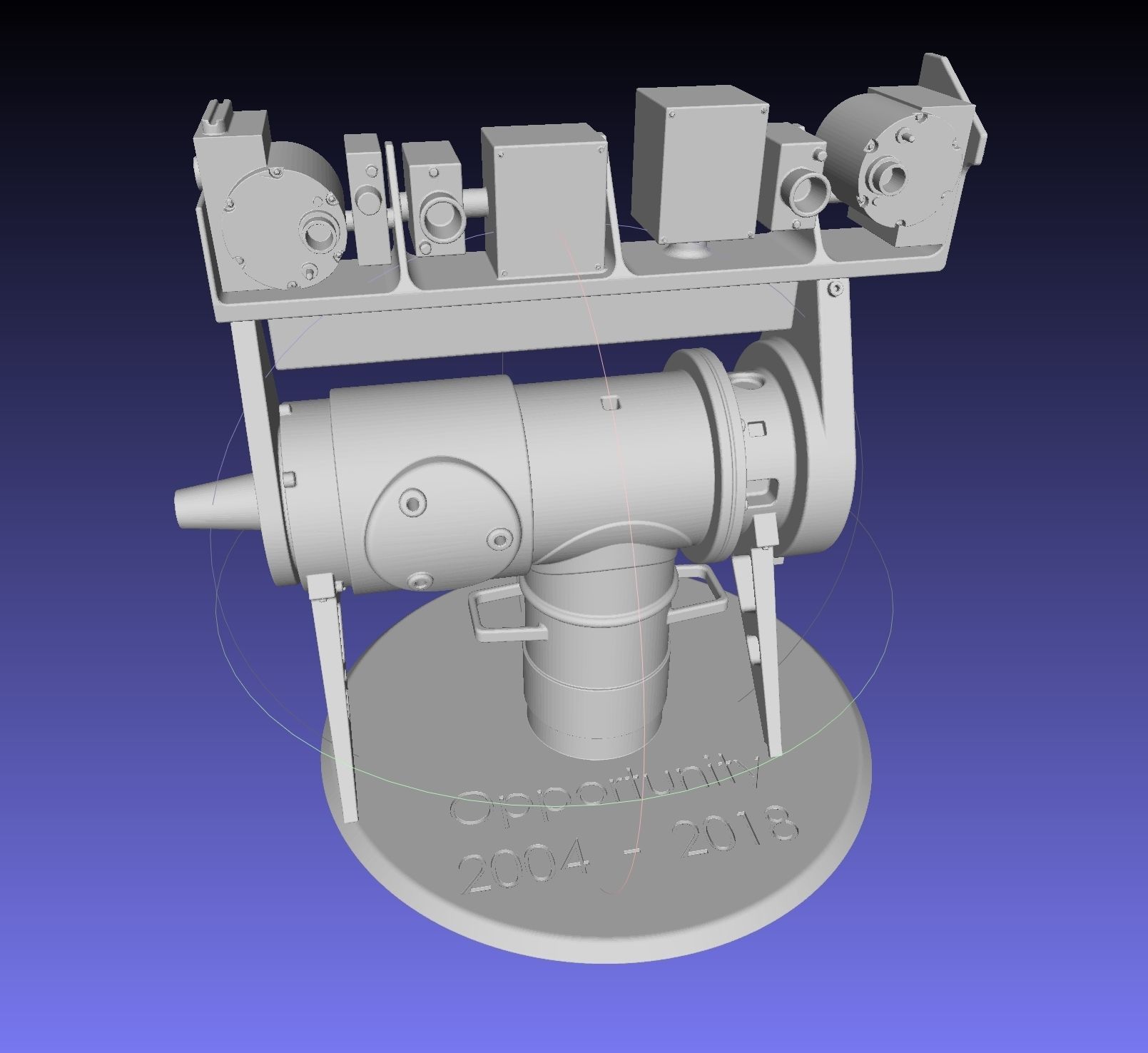 Opportunity Mars Rover Camera Head Bust 3D print model_23