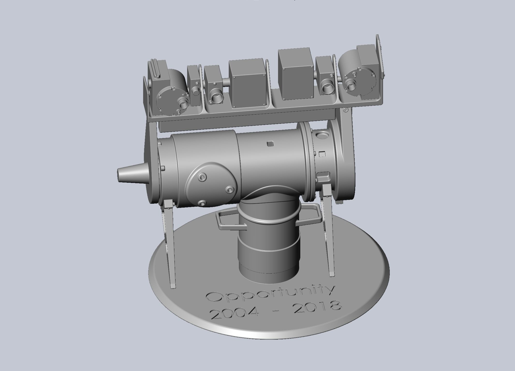 Opportunity Mars Rover Camera Head Bust 3D print model_29