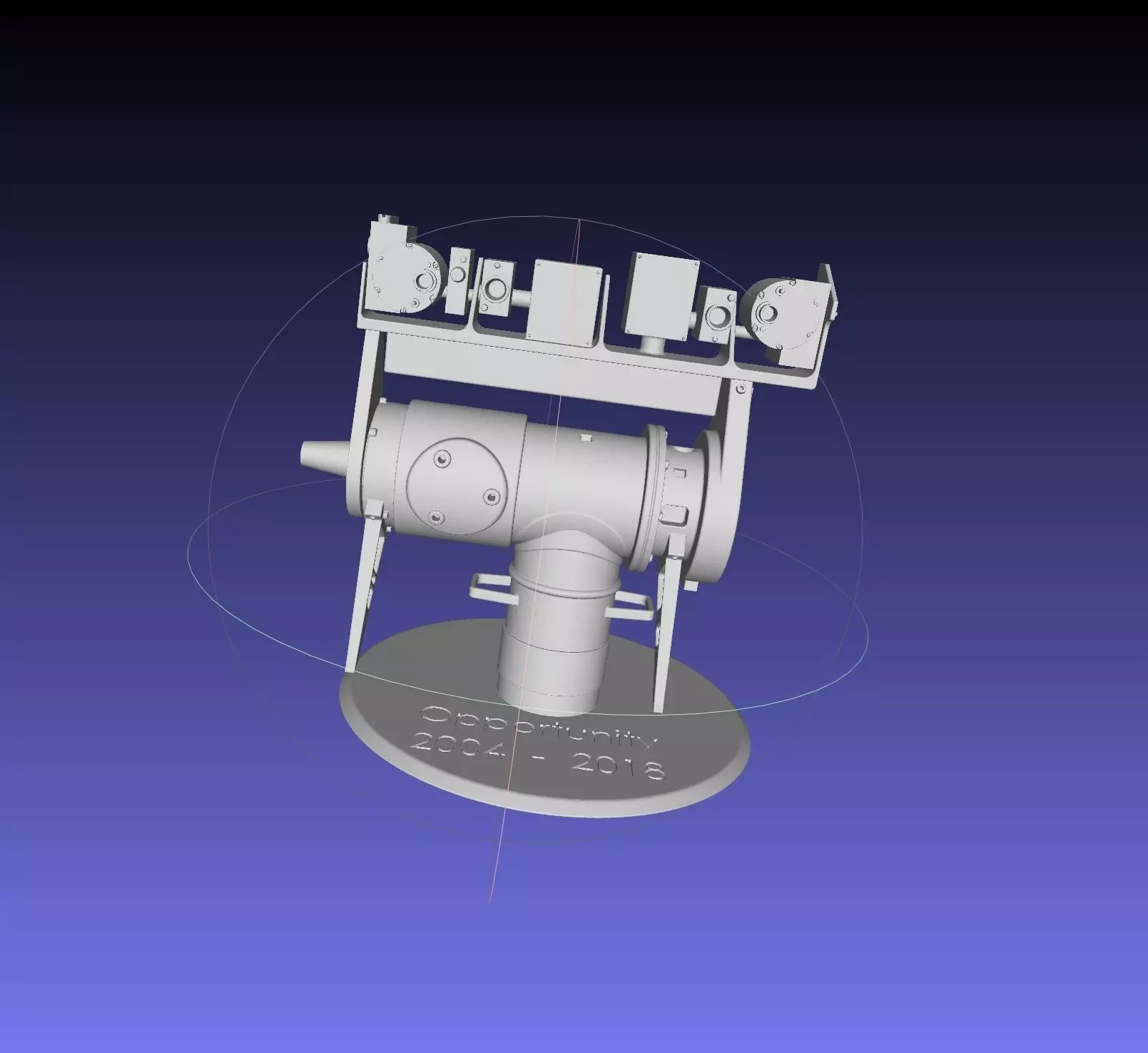 Opportunity Mars Rover Camera Head Bust 3D print model_0