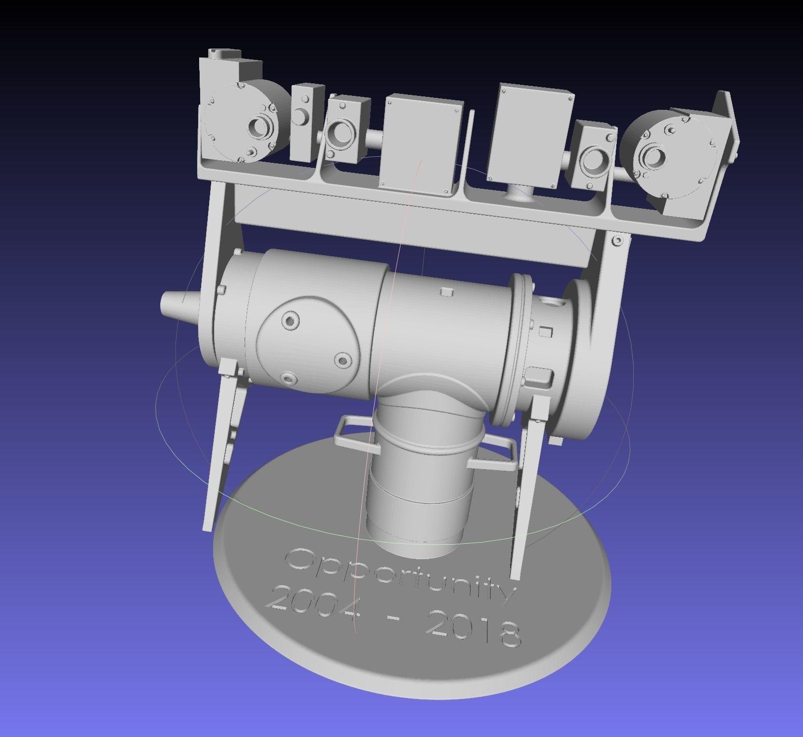 Opportunity Mars Rover Camera Head Bust 3D print model_18