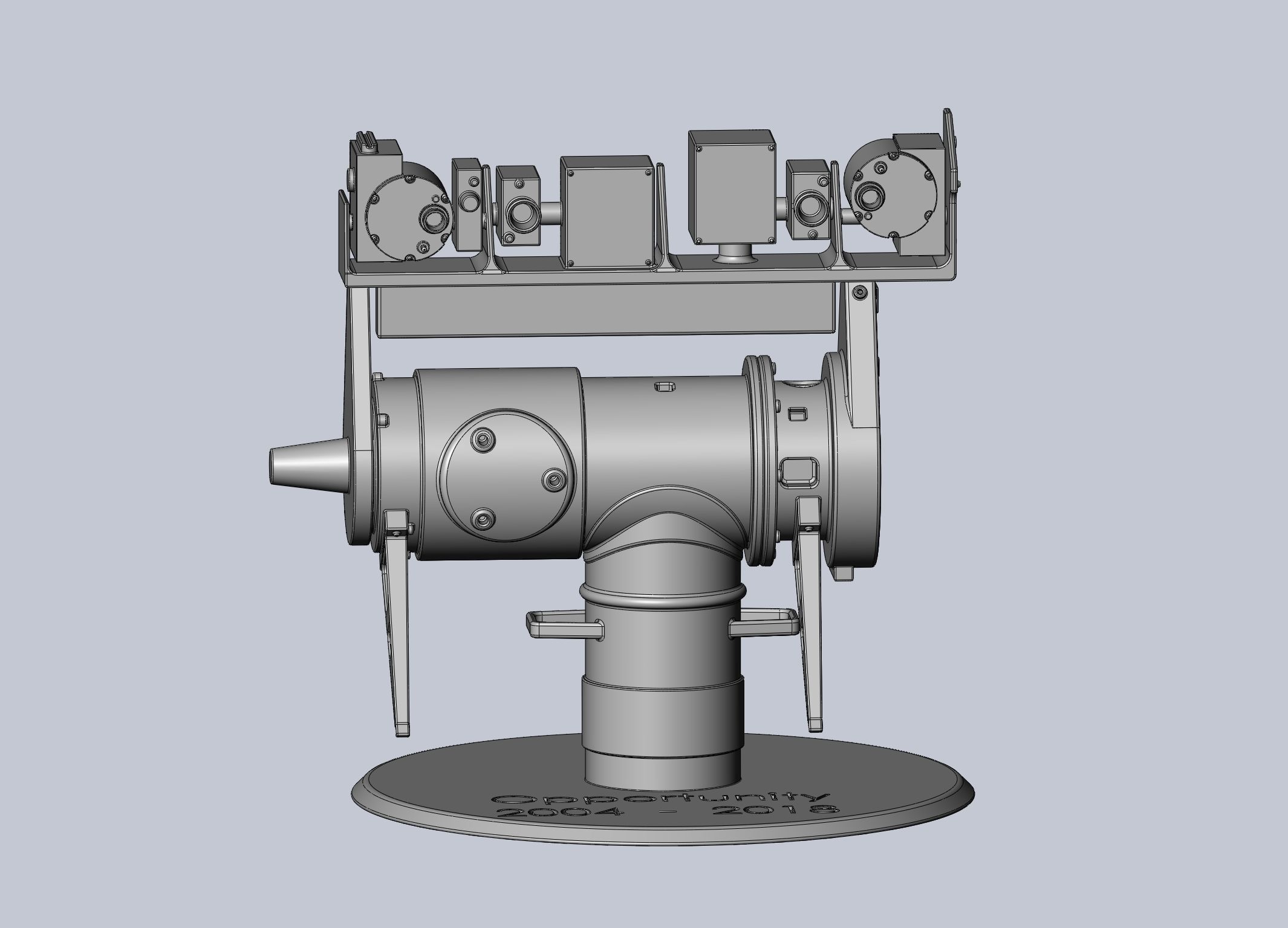 Opportunity Mars Rover Camera Head Bust 3D print model_12