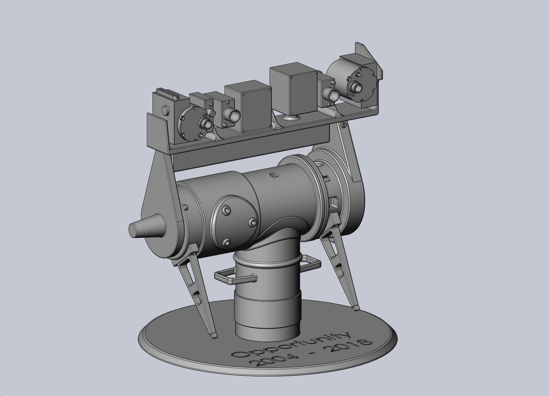 Opportunity Mars Rover Camera Head Bust 3D print model_31