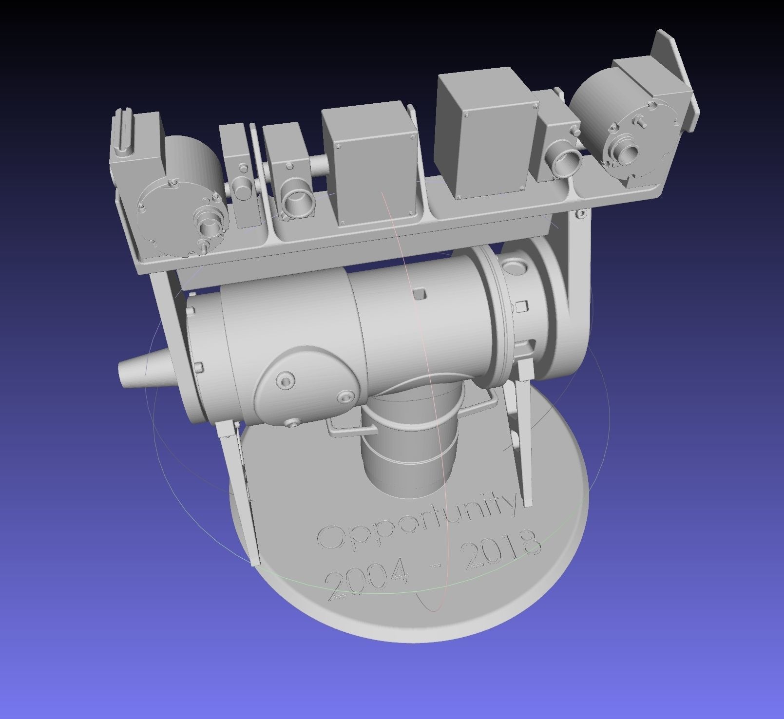 Opportunity Mars Rover Camera Head Bust 3D print model_21