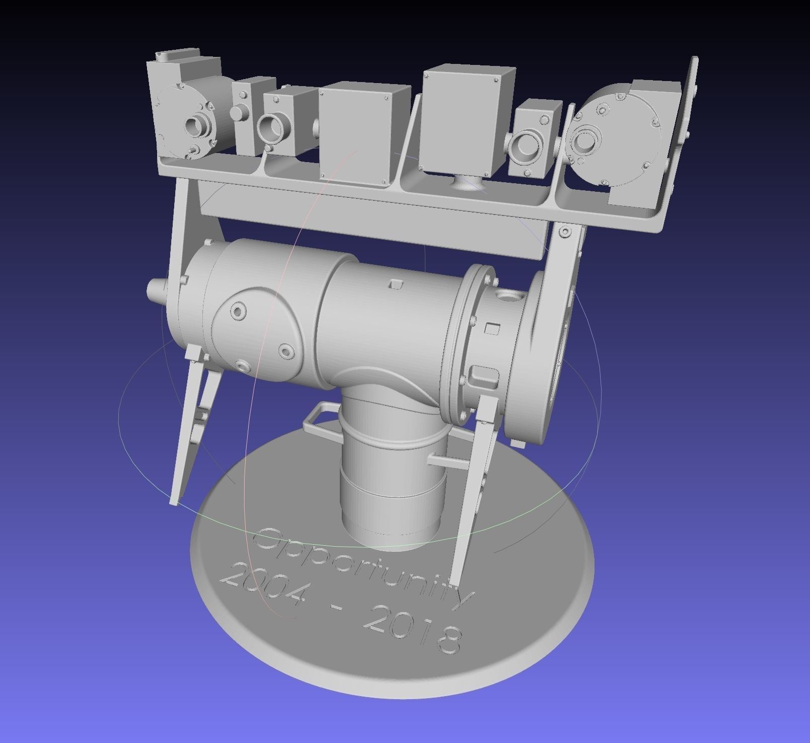 Opportunity Mars Rover Camera Head Bust 3D print model_19