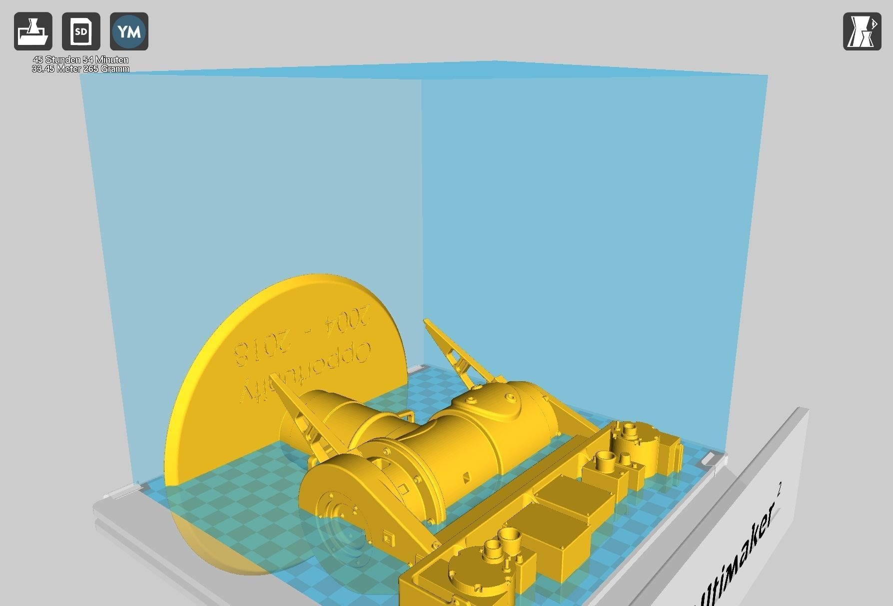 Opportunity Mars Rover Camera Head Bust 3D print model_35