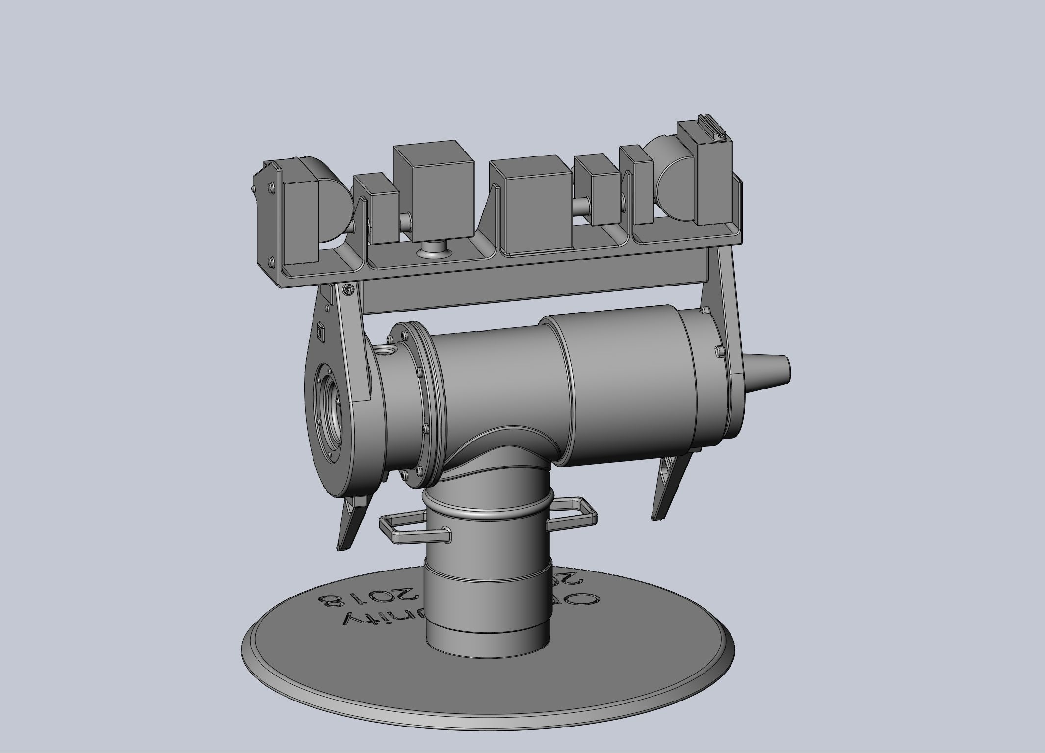 Opportunity Mars Rover Camera Head Bust 3D print model_5