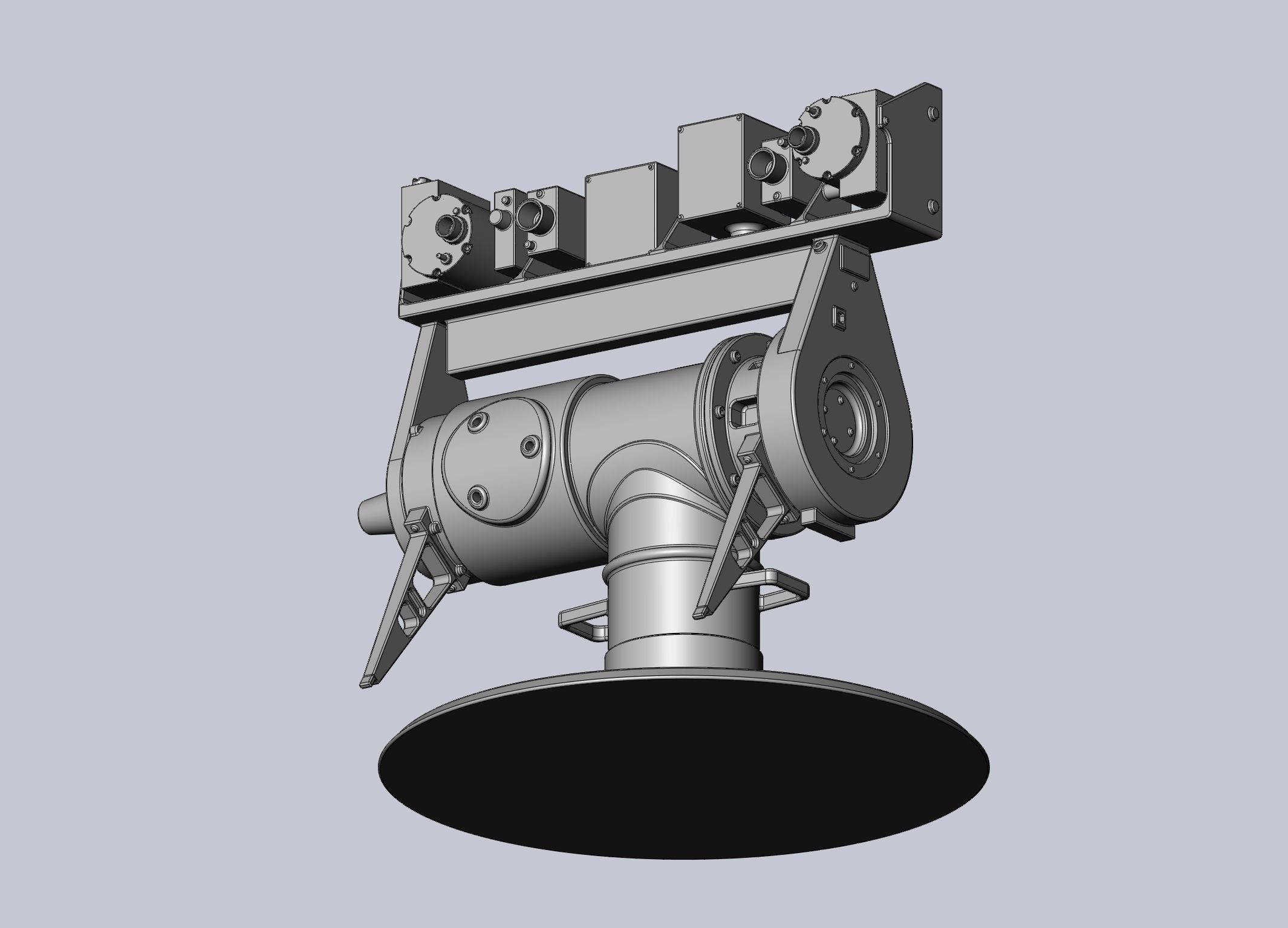 Opportunity Mars Rover Camera Head Bust 3D print model_7