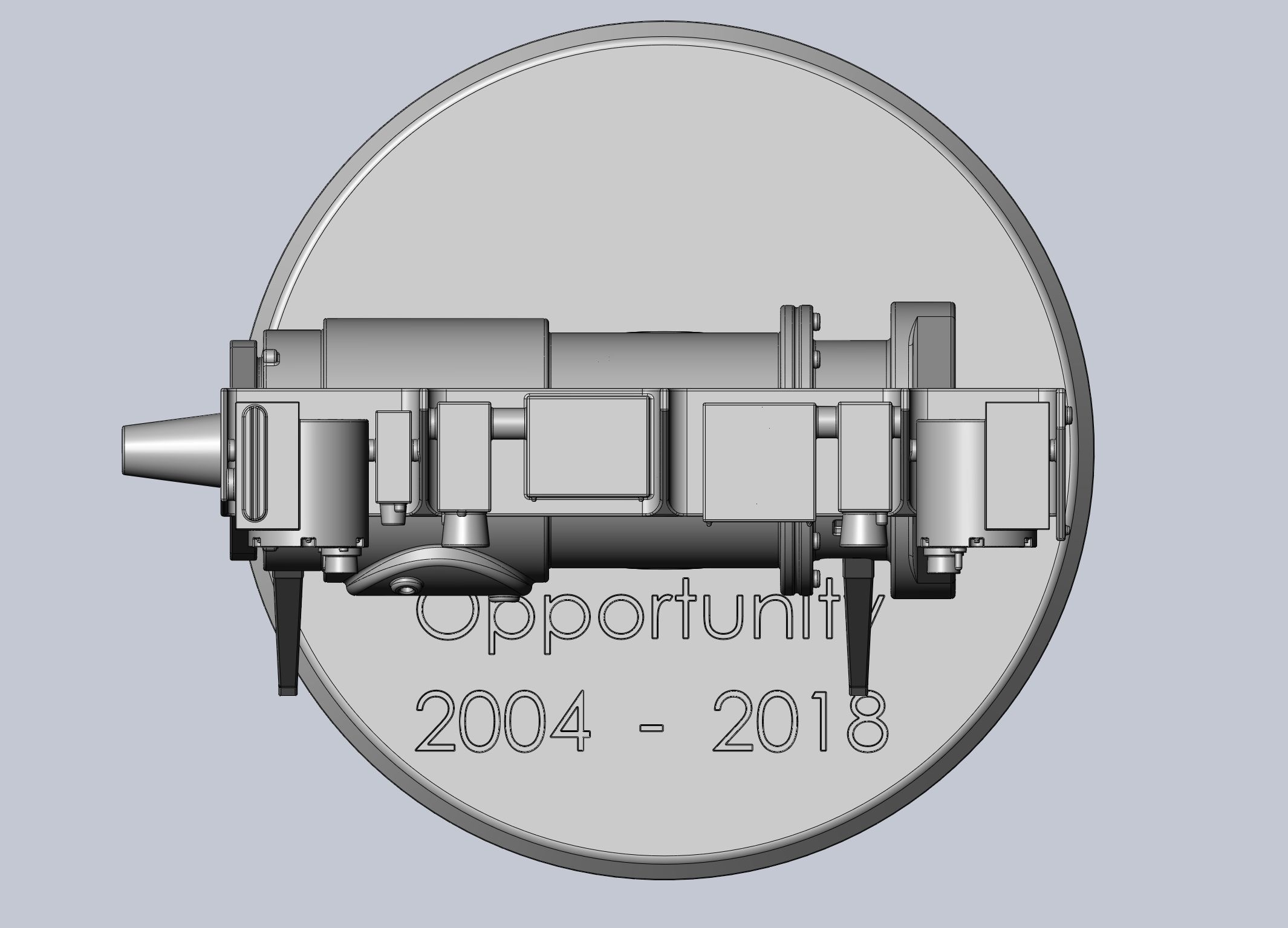 Opportunity Mars Rover Camera Head Bust 3D print model_27