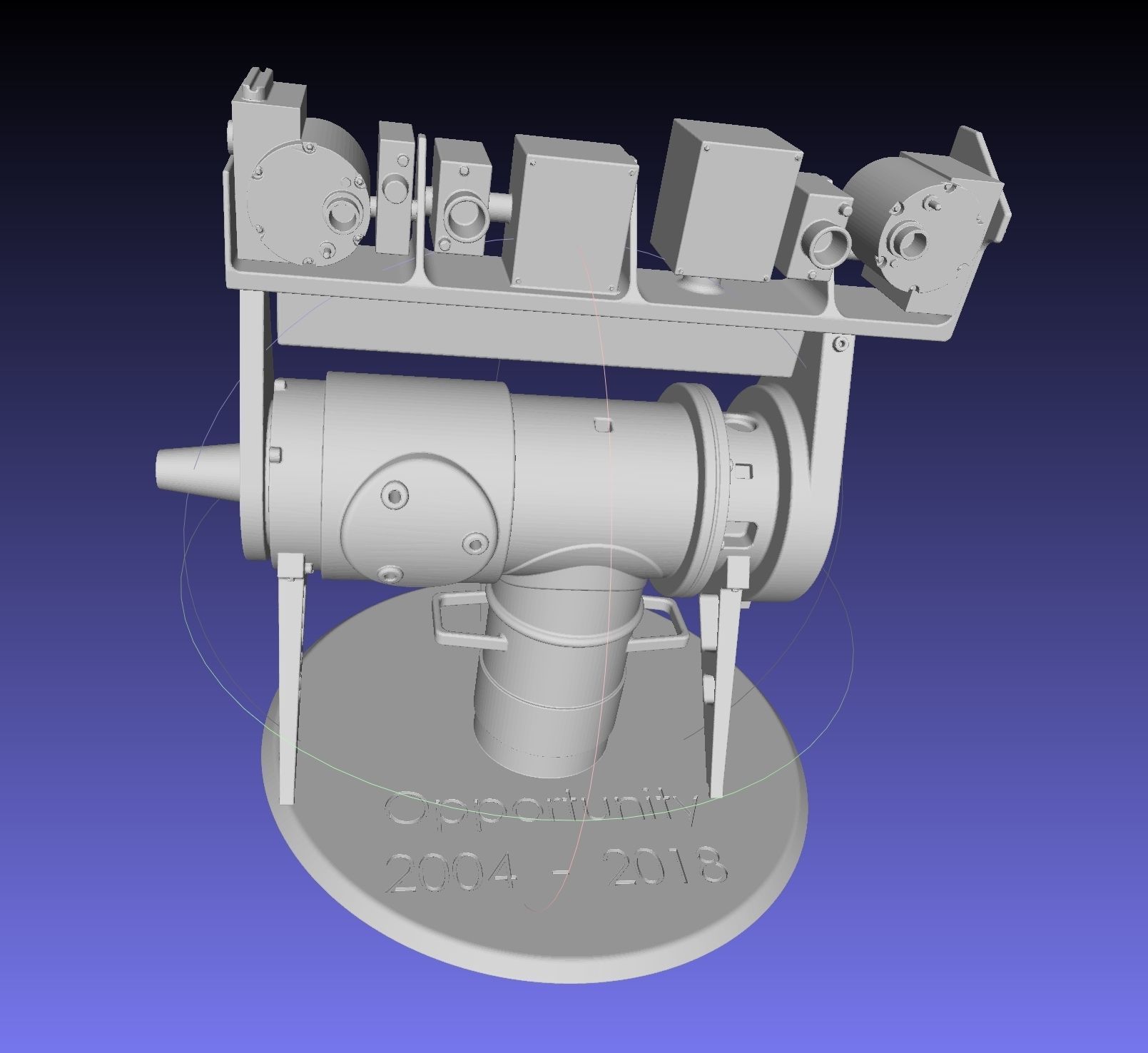 Opportunity Mars Rover Camera Head Bust 3D print model_25