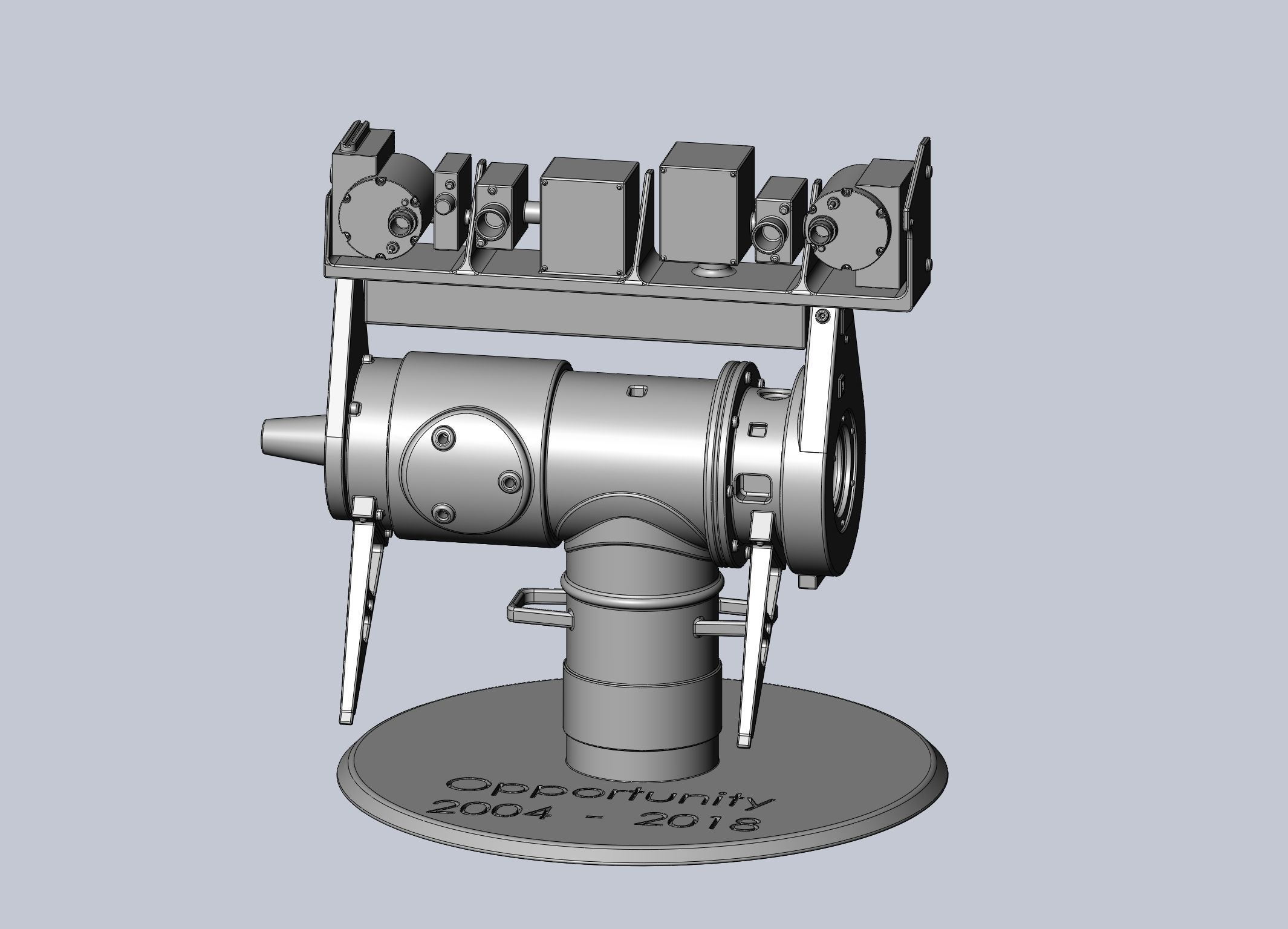 Opportunity Mars Rover Camera Head Bust 3D print model_8