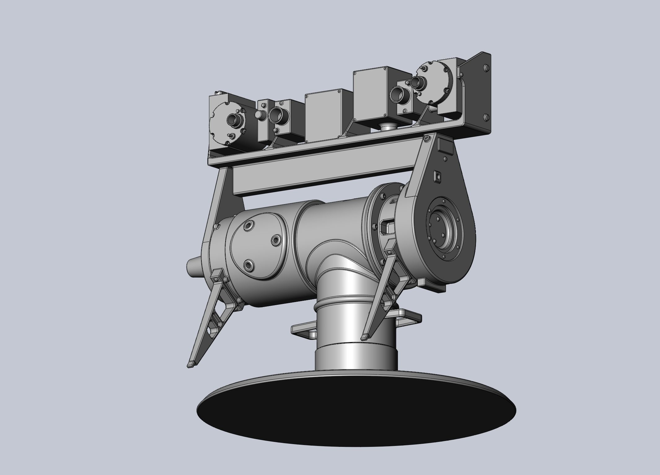 Opportunity Mars Rover Camera Head Bust 3D print model_11