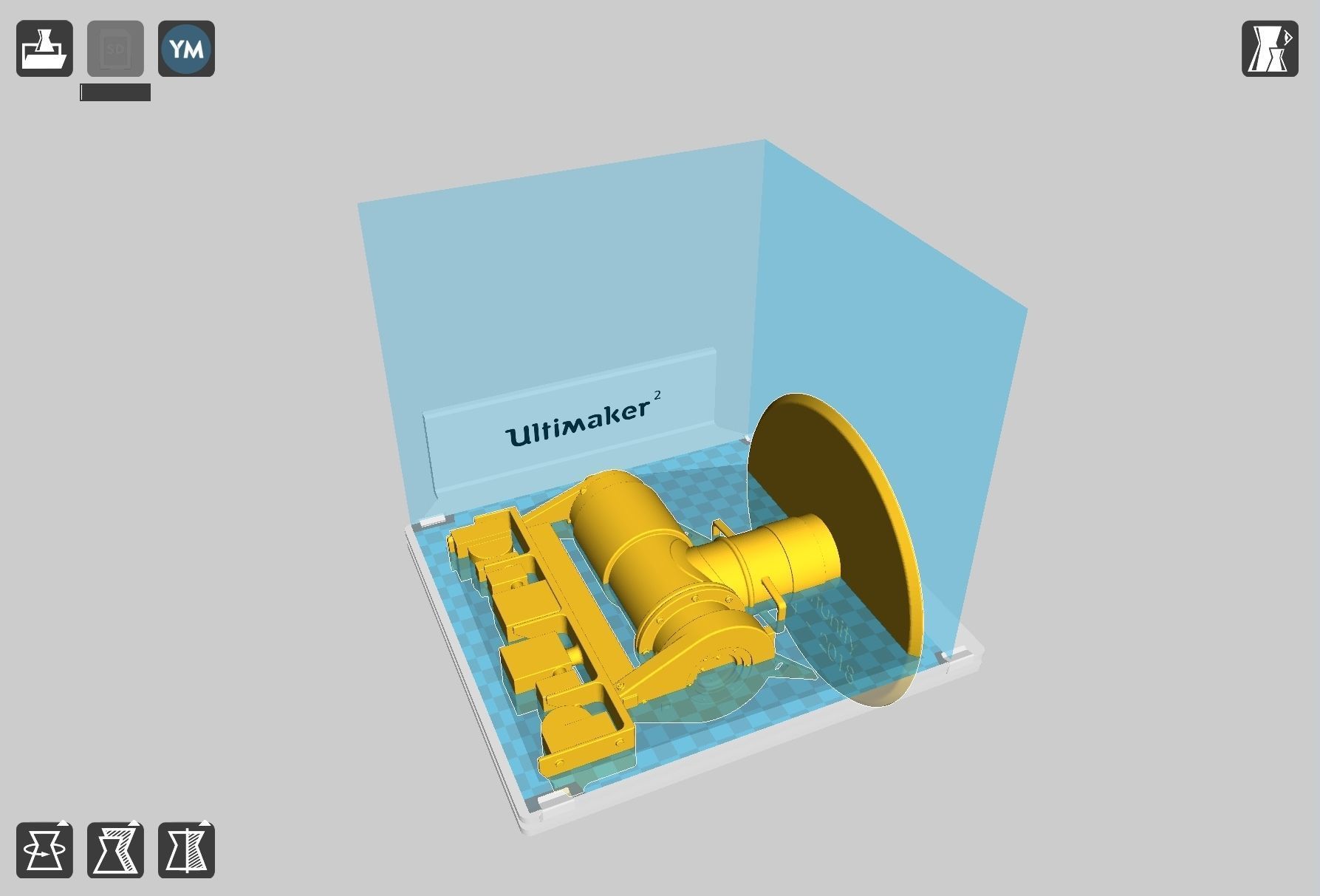 Opportunity Mars Rover Camera Head Bust 3D print model_34