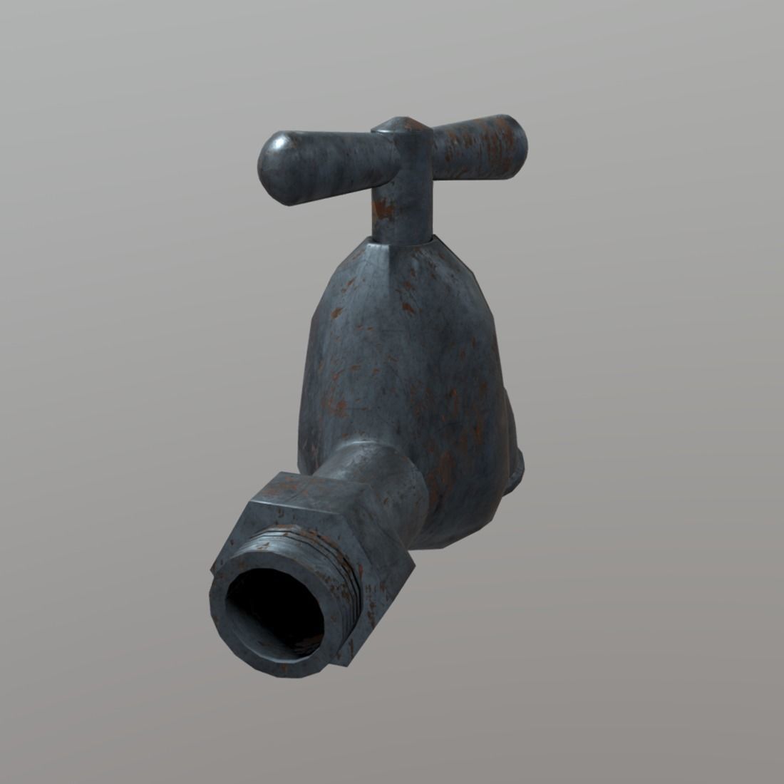 Faucet 2 water tap - water tap Low-poly 3D model_3