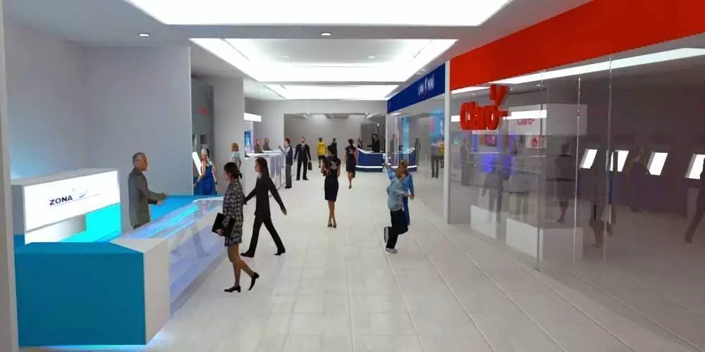 commercial area 3D model_3