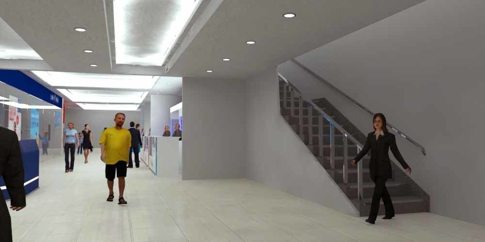 commercial area 3D model_11