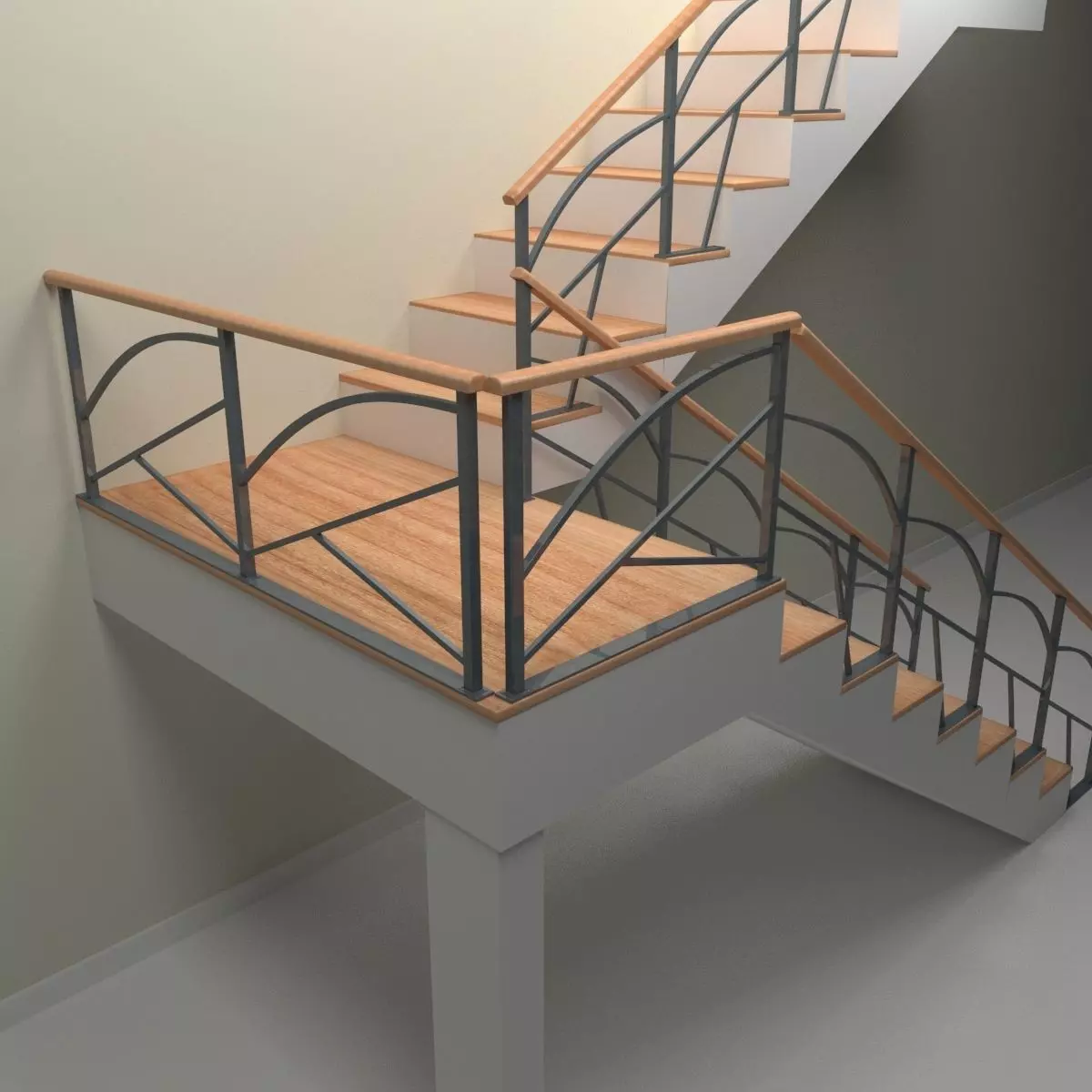 commercial area 3D model_1