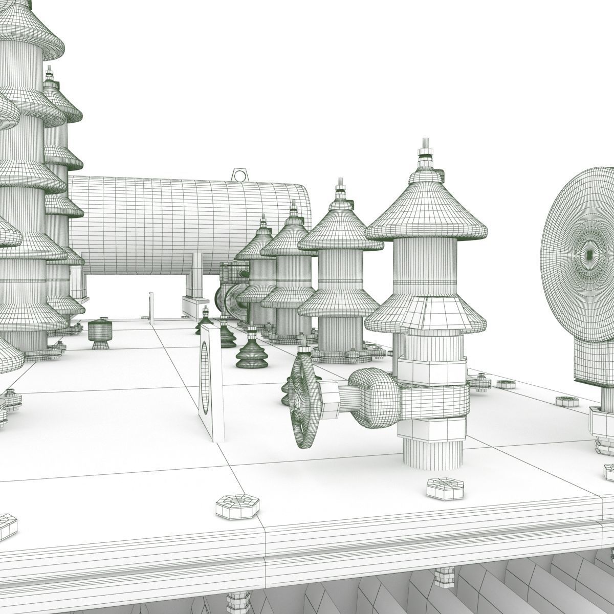 commercial area 3D model_38