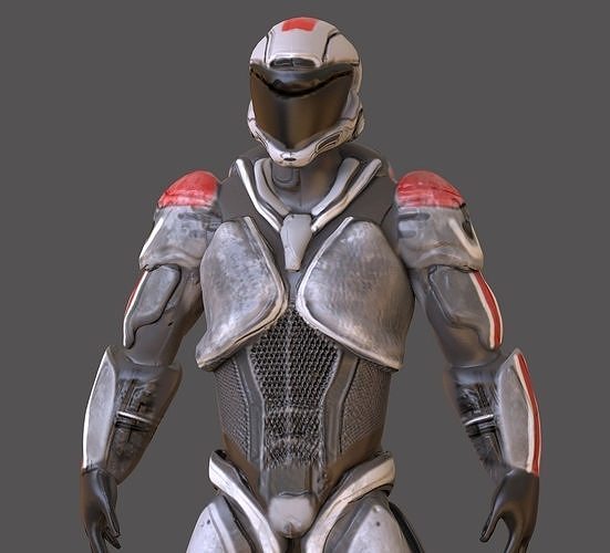 Sci fi Character  Low-poly 3D model