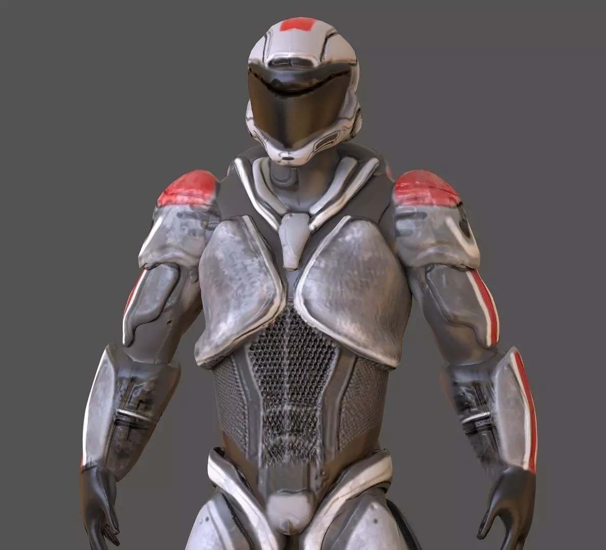 Sci fi Character  Low-poly 3D model_0